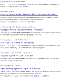 google search engine results pages